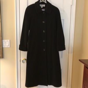 Liz Claiborne black wool coat. 12 petite.